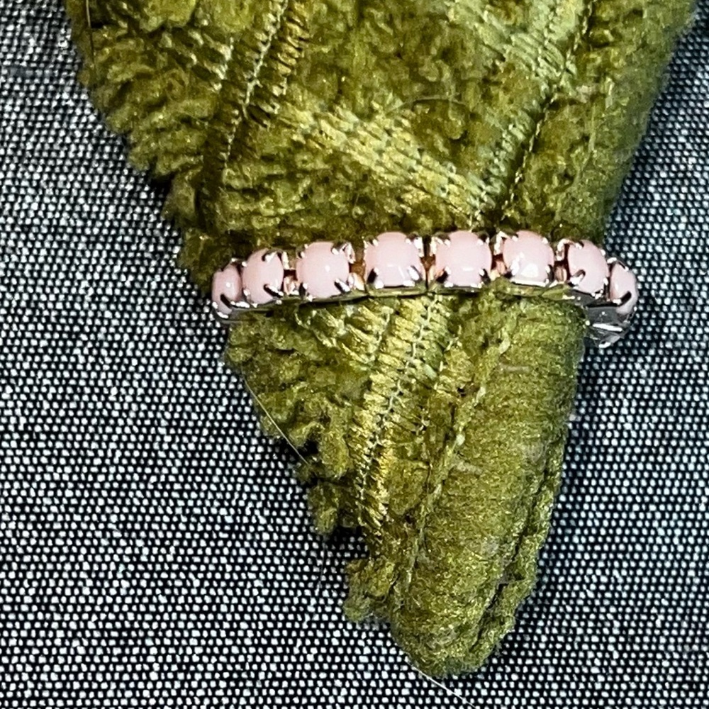 Set of 2 elastic stone toe rings